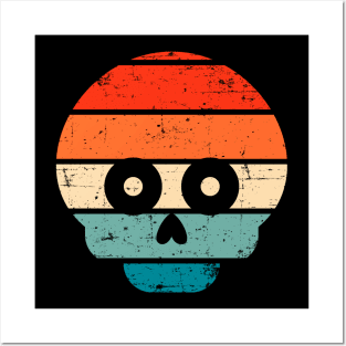 Halloween Skull Retro Posters and Art